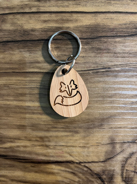 Bamboo Keyring